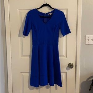 Banana Republic Piped Ponte Fit and Flare Dress